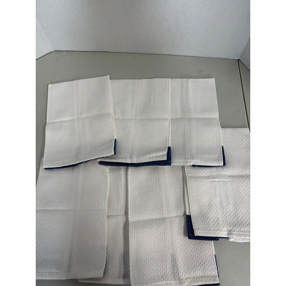Vintage Style Days of the Week Kitchen Tea Towels Set of 7 Cotton Waffle Weave - Picture 4 of 4